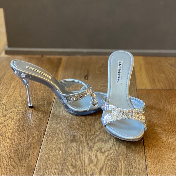 strapless high heels